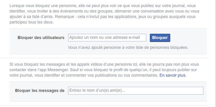 Gérer le système de blocage des amis virtuels Facebook