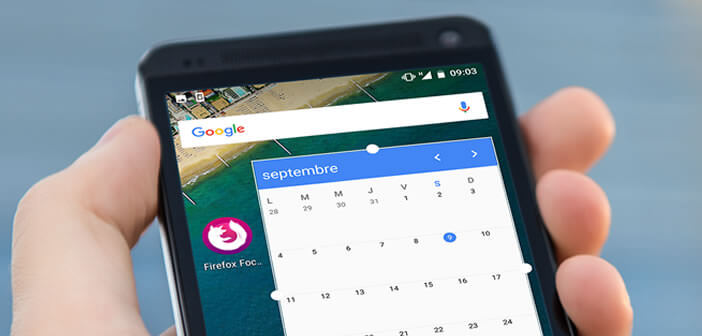 La procédure d’installation manuelle d’un widget sur le bureau d’un smartphone Android