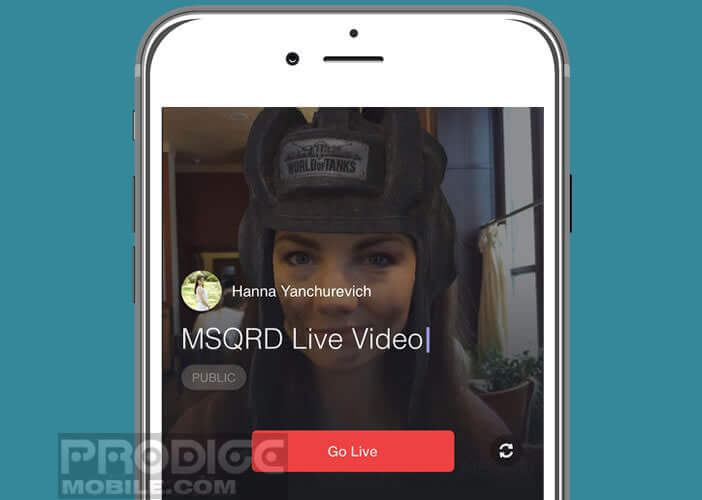 Créer des live video avec MSQRD