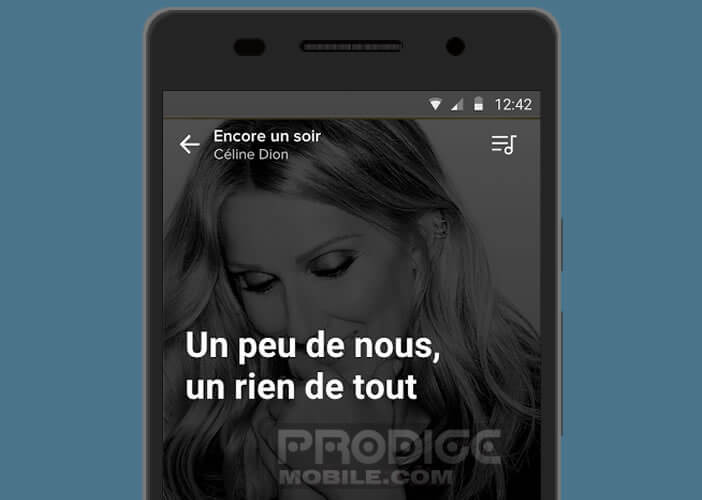 Afficher les paroles des chansons dans l’application Musixmatch