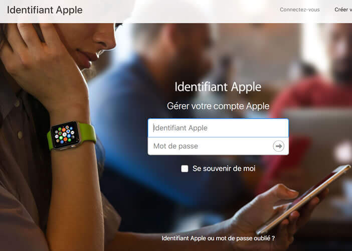 Utiliser le site Appleid en cas d’oubli de votre login ou de votre mot de passe Apple