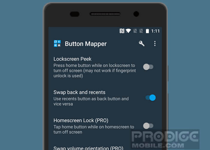 Activer la version premium de l’application Button Mapper