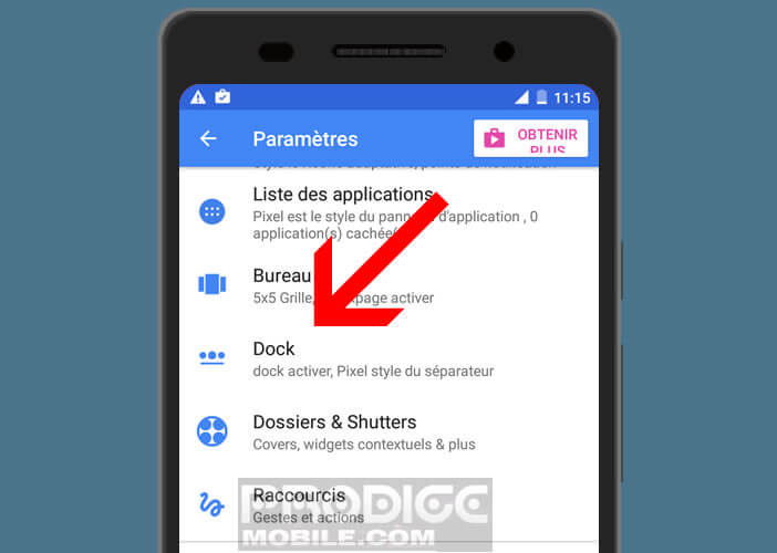 Télécharger l’application Action Launcher pour modifier l’apparence de la barre des tâches