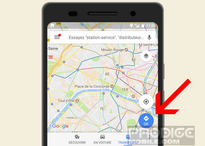 Créer un itinéraire dans Google Maps sur Android