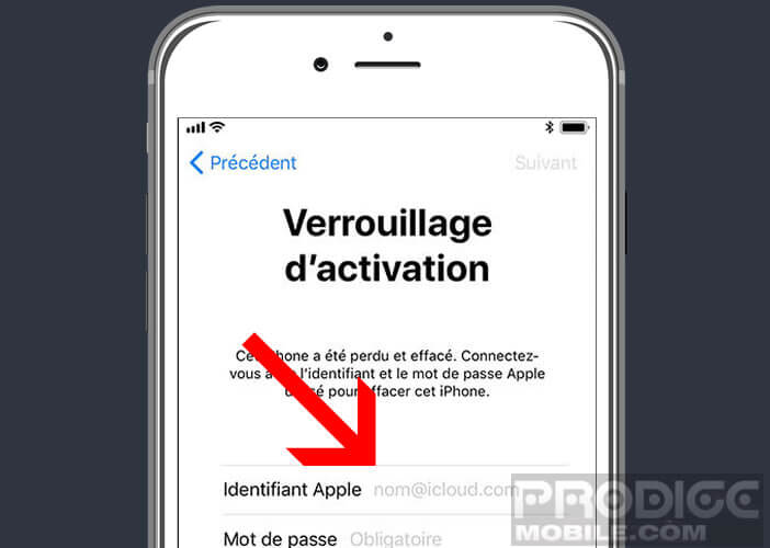 Désactiver le verrouillage d’activation sur l’iPhone grâce à vos identifiants Apple