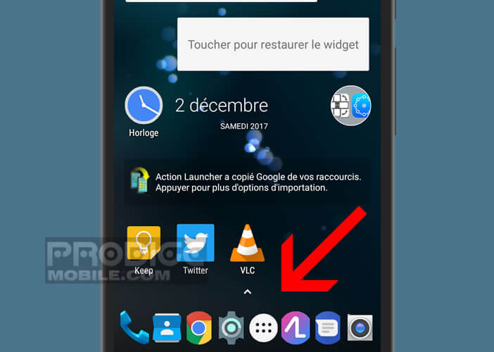 Afficher plus d’icônes dans la barre de tâches d’un smartphone Android