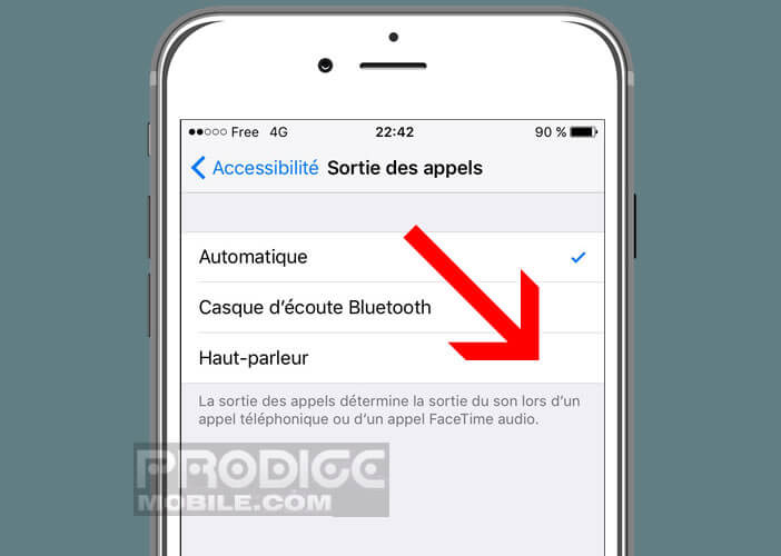 Répondre à tous les appels directement grâce au haut-parleur de l’iPhone