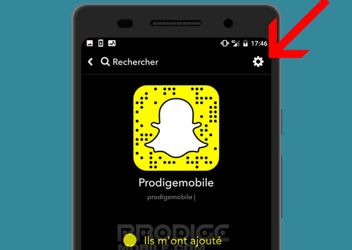 Afficher sur votre mobile votre profil Snapchat