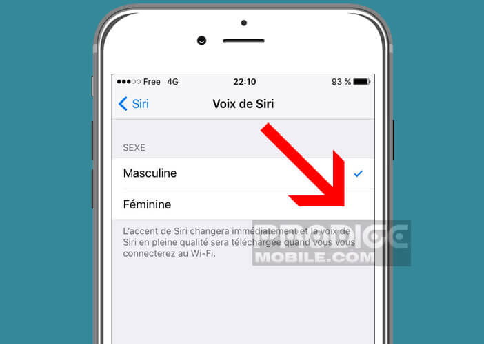 Changer l’accent de la voix de synthèse sous iOs