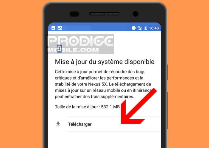 Vérifier la présence d’une mise à jour système pour votre smartphone