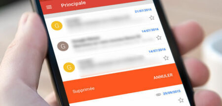 Méthode très efficace pour supprimer rapidement un e-mail dans l’appli Gmail