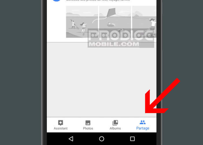 Activer la fonction de partage de Google Photos