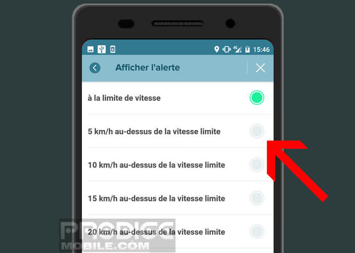 Modifier la tolérance du limiteur de vitesse de Waze