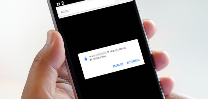 Désactiver dans Google Chrome les demandes de notifications de sites web