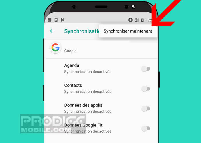 Forcer la synchronisation des contacts sur Android