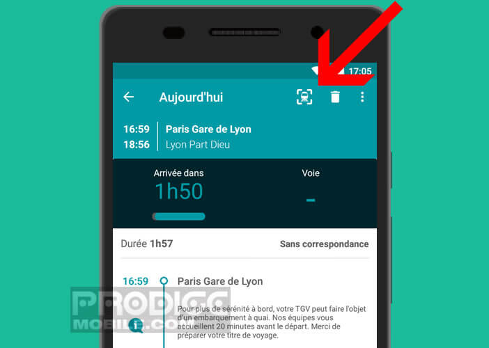 Lancer le service SNCF Maps sur votre smartphone Android