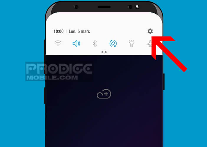 Ouvrez les paramètres du Samsung Galaxy S9