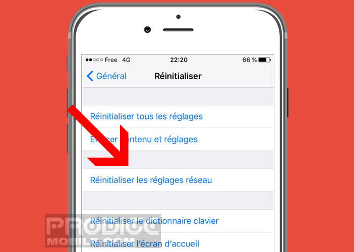 Réinitialiser les réglages réseaux d’un iPhone ou d’un iPad cellulaire