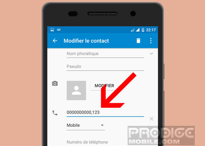 Appeler un contact professionnel depuis votre mobile Android