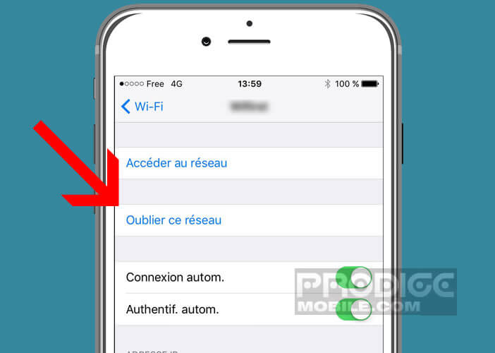 Supprimer un réseau Wi-Fi resté enregistré dans un smartphone Apple