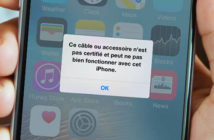 Résoudre le problème de câble non certifié sur un iPhone