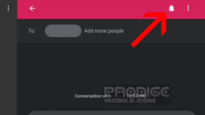 Bloquer les notifications sur la version web de l’application Messages