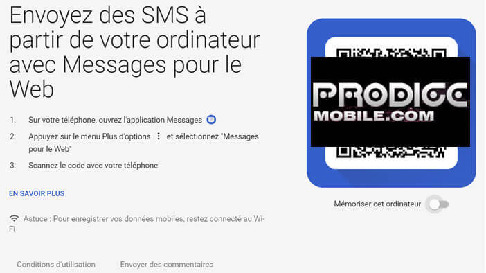 Connecter votre smartphone à votre smartphone depuis l’appli Android Messages