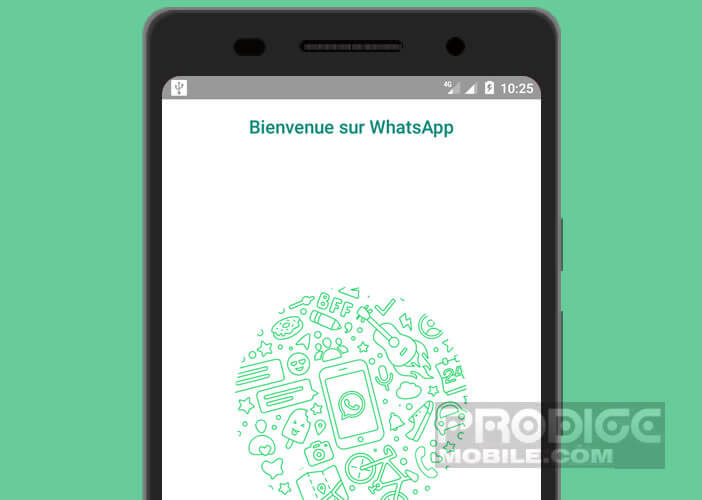 S’inscrire sur WhatsApp sur son mobile pour commencer à envoyer des messages