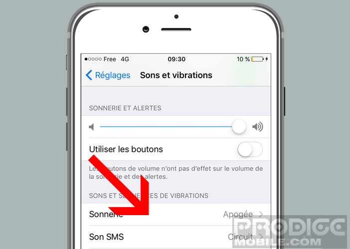 Personnaliser les alertes sonores de l’iPhone