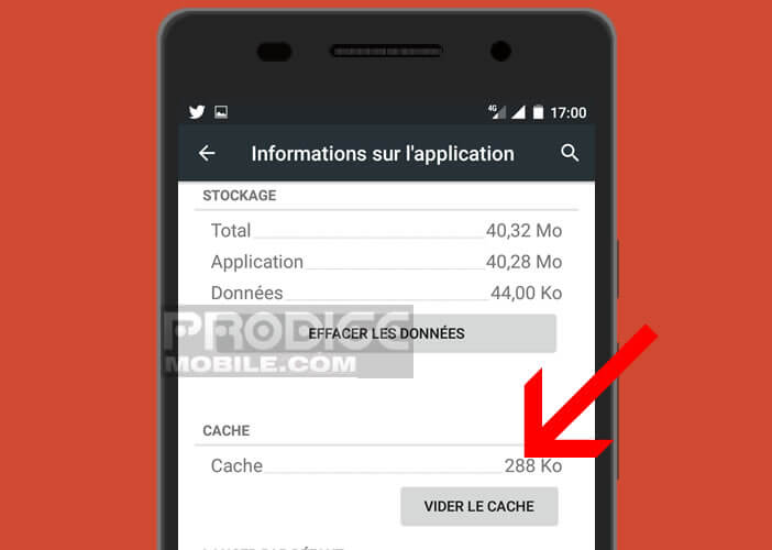 Vider le cache manuellement de chacune des applications de votre smartphone