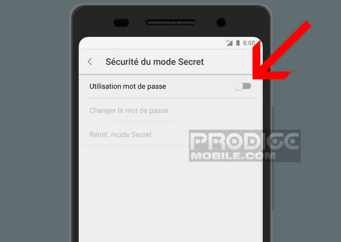 Activer le mode incognito sur le browser Samsung Internet