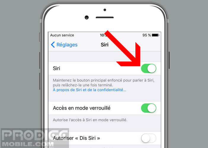 Empêcher Siri de fonctionner sur votre smartphone