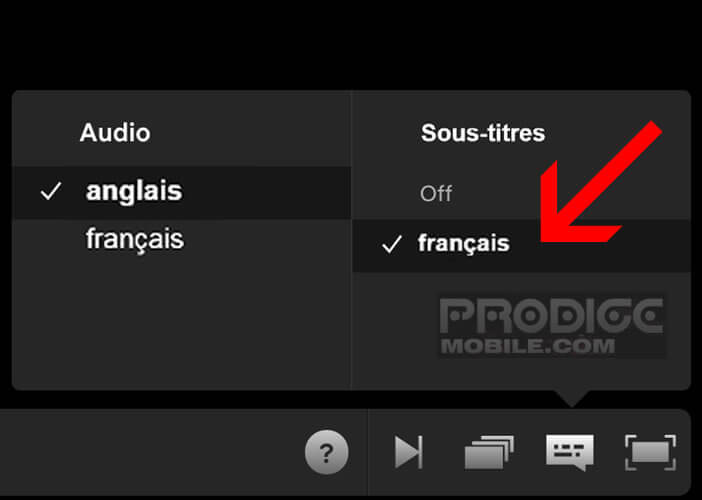 Activer les sous-titres sur l’application Netflix