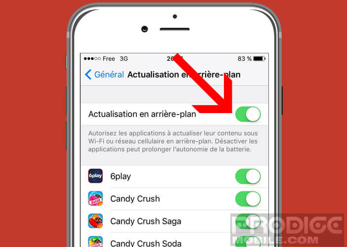 Bloquer l’actualisation automatique des applications sur iOs