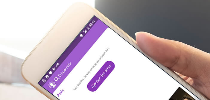 Lire une Story dans la fenêtre découvrir de Snapchat