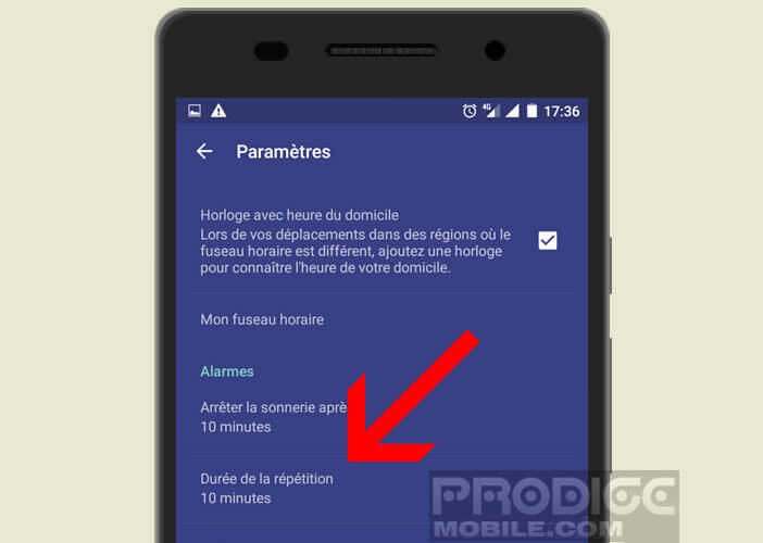 Configurer l’option snooze en fonction de vos habitudes de sommeil