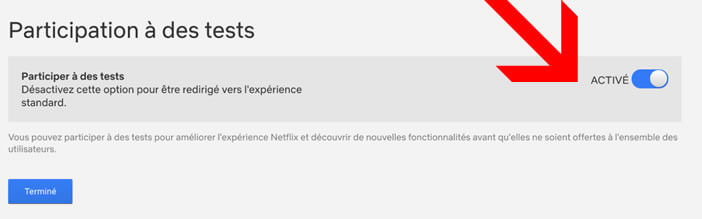 Désactiver le système de test de Netflix pour supprimer les pubs