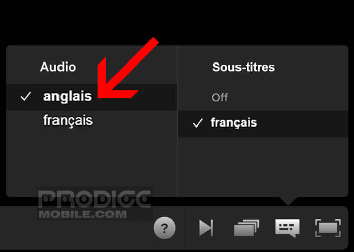 Modifier la piste audio d’un film sur Netflix