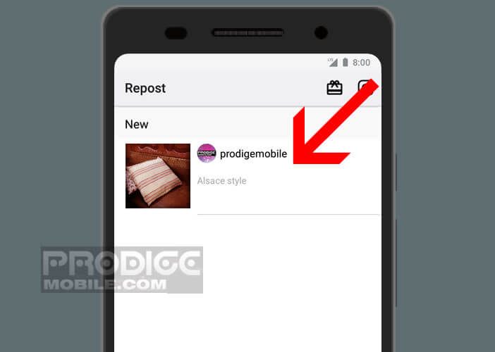 Application gratuite Repost for Instagram