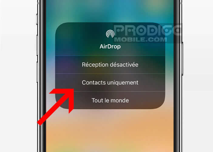 Rendre votre iPhone et la fonction AirDrop uniquement visibles à vos contacts