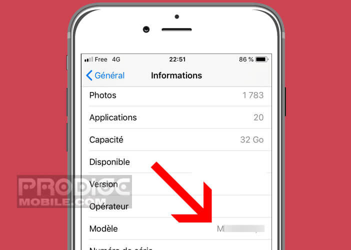 Afficher le numéro de modèle de votre iPhone pour connaître son état et son origine