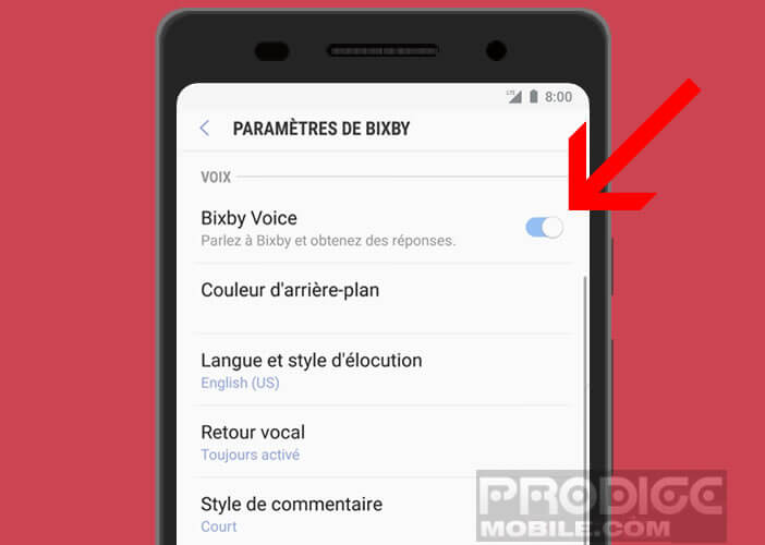 Eteindre Bixby Voice de votre Galaxy S ou Note