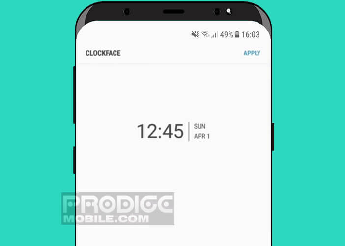 Module Clockface pour personnaliser l’horloge de mobile Samsung