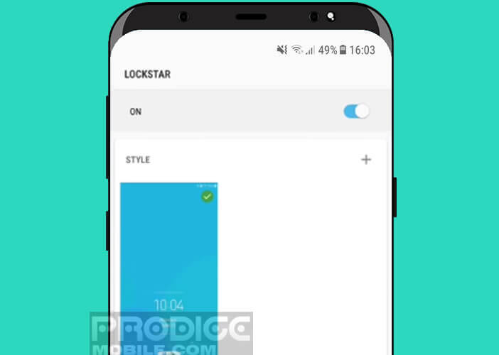 Lockstar écran de verrouillage du Galaxy