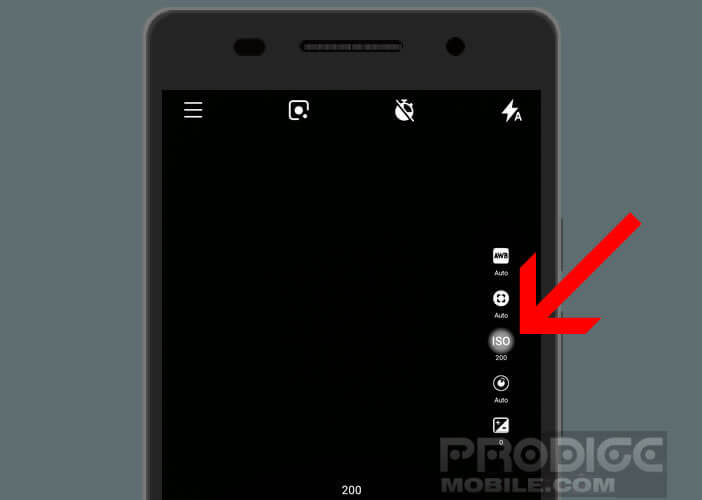 Modifier la sensibilité ISO du capteur photo d’Android