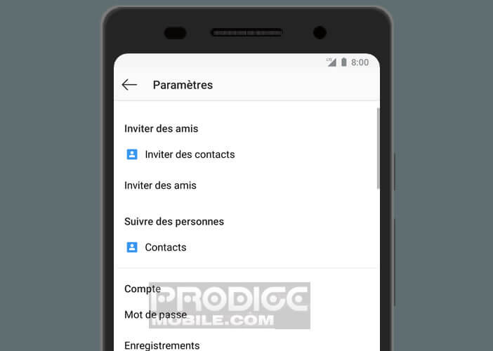 Paramétrer le profil Instagram de votre progéniture