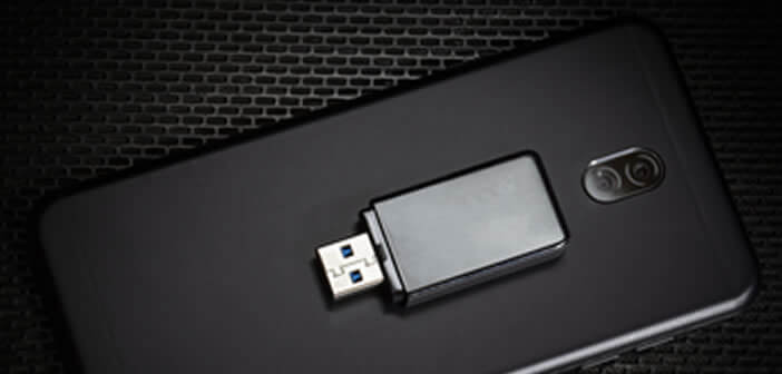 Transférer les photos prises avec un smartphone directement sur une clé USB de stockage