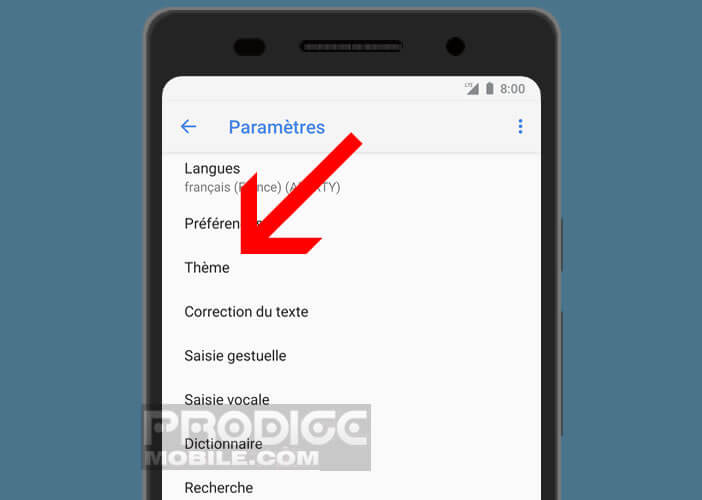 Modifier les paramètres de l’application Gboard de Google