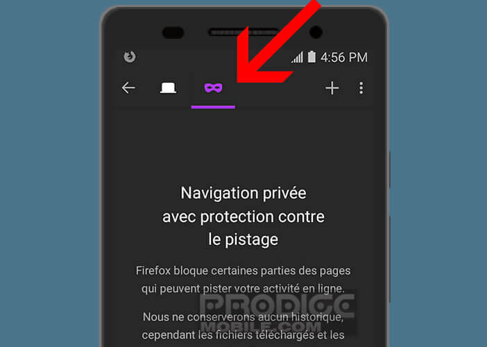 Activer le mode de protection contre le pistage sur Firefox pour Android