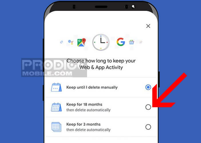 Ajuster le délai de suppression de l’historique des services Google